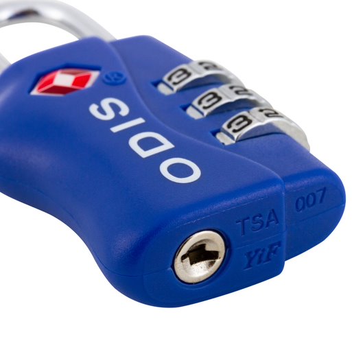 Candado Odis TSA Maleta Viaje 33mm con clave - Azul