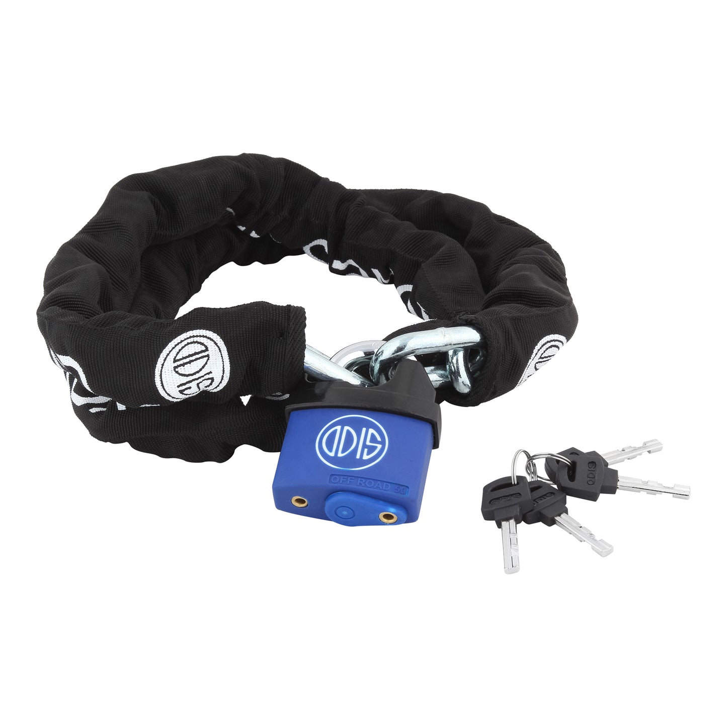 Kit Moto Off Road Odis: Candado 50mm + Cadena 10mmx110cm