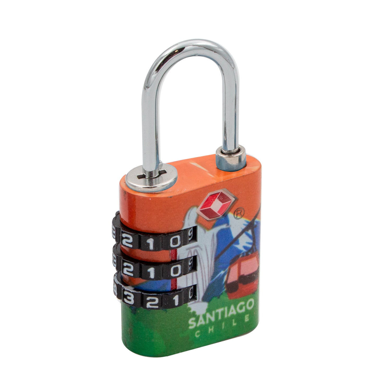 Candado Odis TSA Viaje Maleta 30mm con clave Línea Explora - Santiago