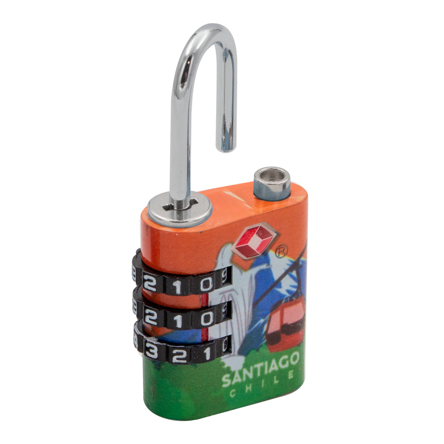 Candado Odis TSA Viaje Maleta 30mm con clave Línea Explora - Santiago