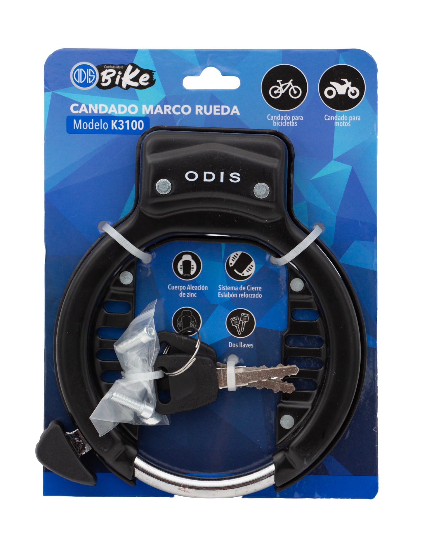 Candado Para Bicicleta o moto Rueda K3100