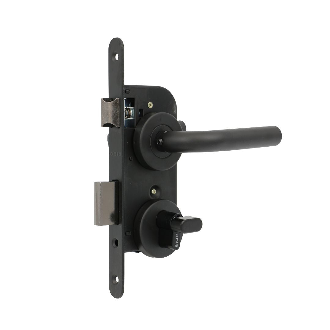 Cerradura Embutir Odis 102 Dormitorio Manilla 2380 (45-50) - Negra