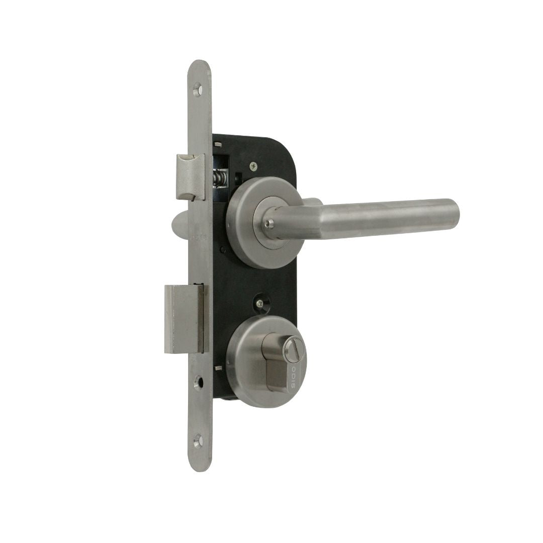 Cerradura Embutir Odis 102 Baño Manilla 2480 (45-50) - Plata