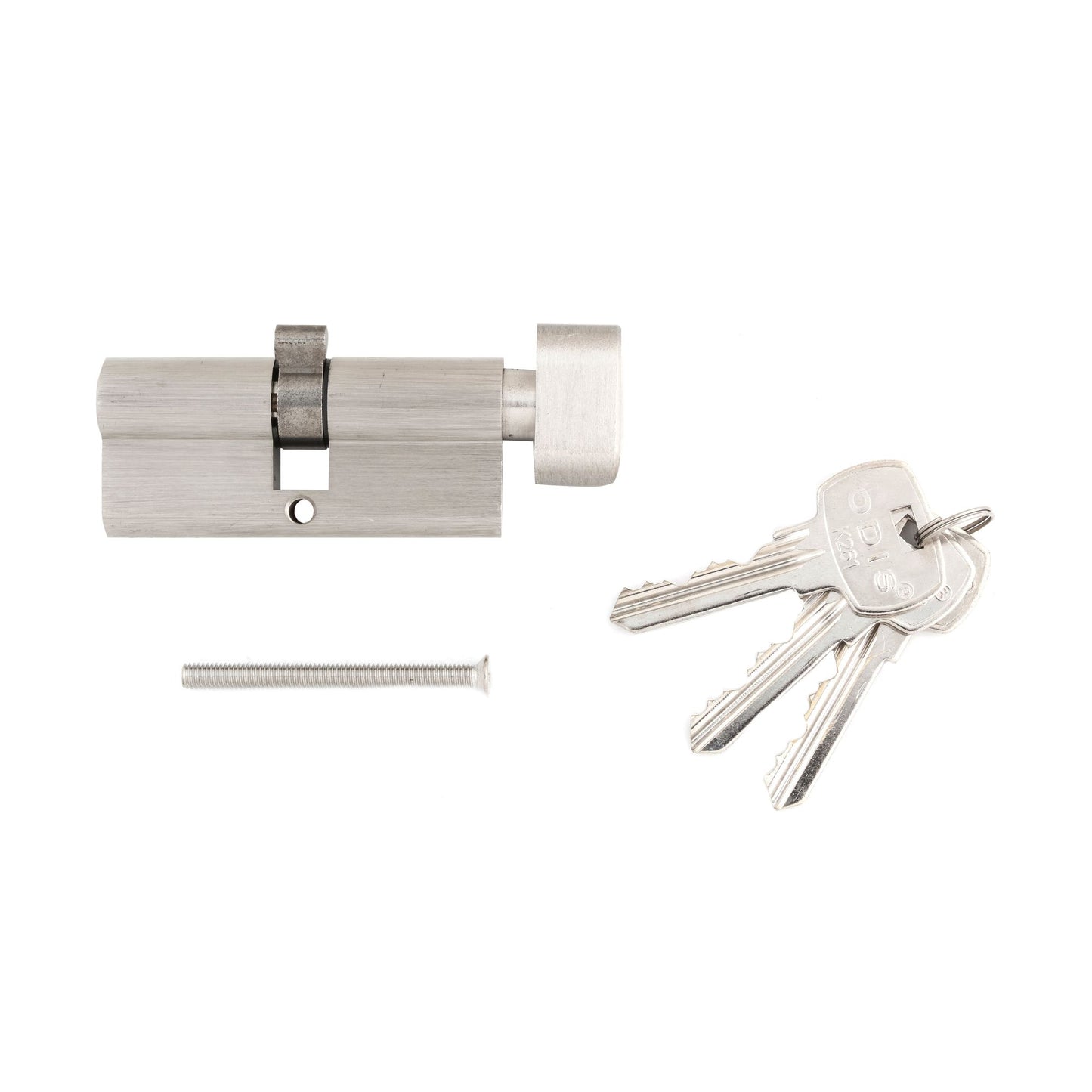 Cilindro Odis Llave-Seguro 70mm - Niquél Satinado
