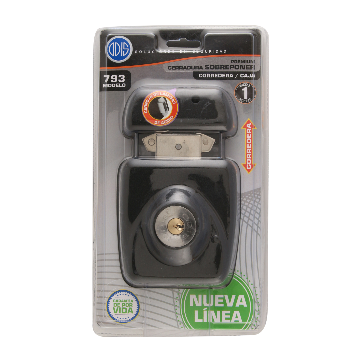 Cerradura Exterior Sobreponer Eléctrica Odis 783 con Caja Metálica