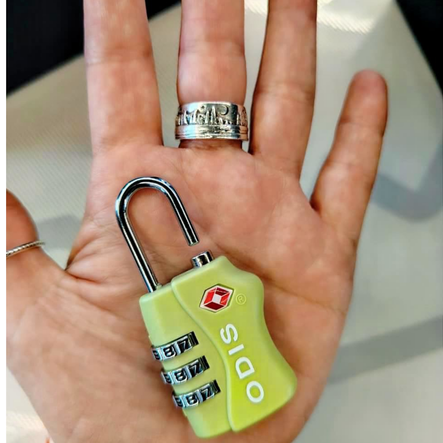 Candado Odis TSA Maleta Viaje 33mm con clave - Verde