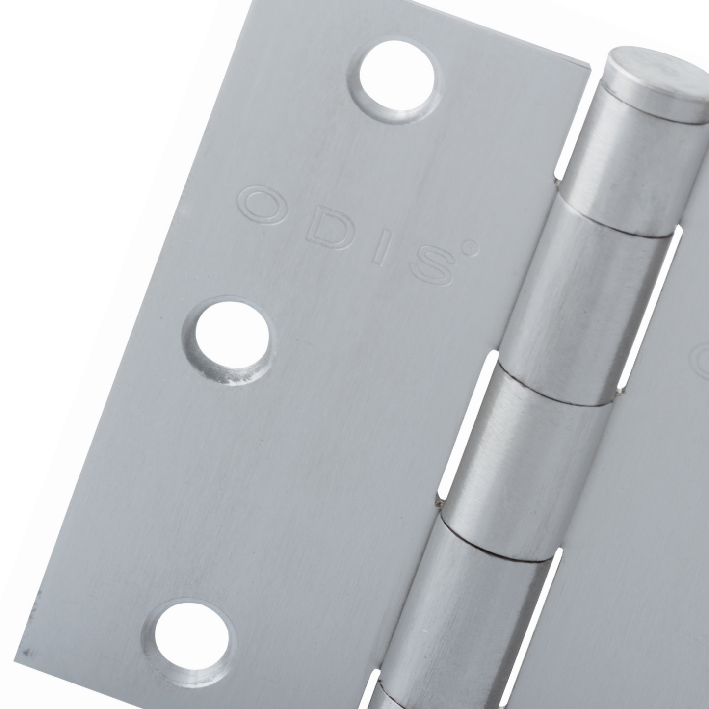 Pack 2 Bisagras Acero Odis 3,5×3,5×20 Canto Recto - Plata