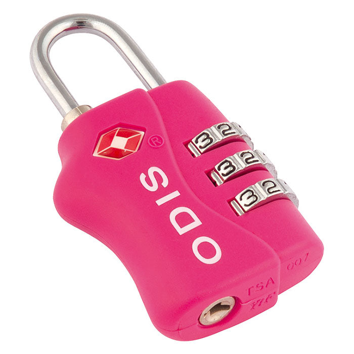 Candado Odis TSA Maleta Viaje 33mm con clave - Rosado