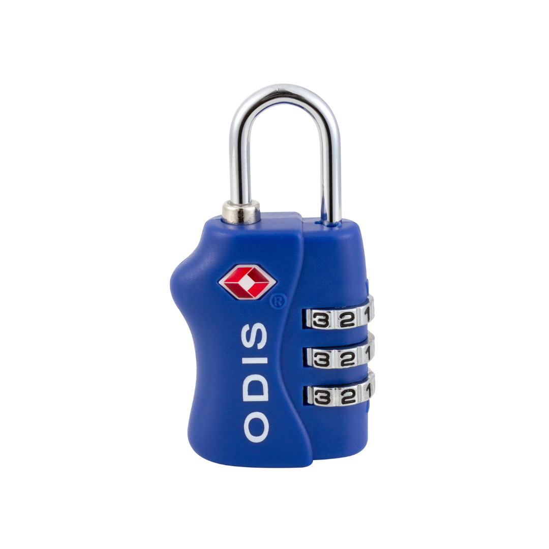 Candado Odis TSA Maleta Viaje 33mm con clave - Azul