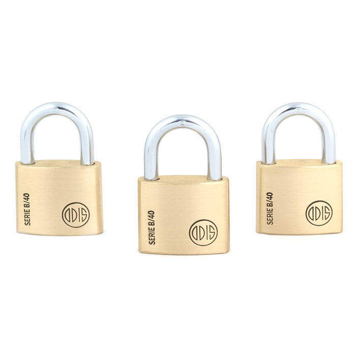 Pack 3 Candados Odis Serie B 40mm - Llaves Iguales