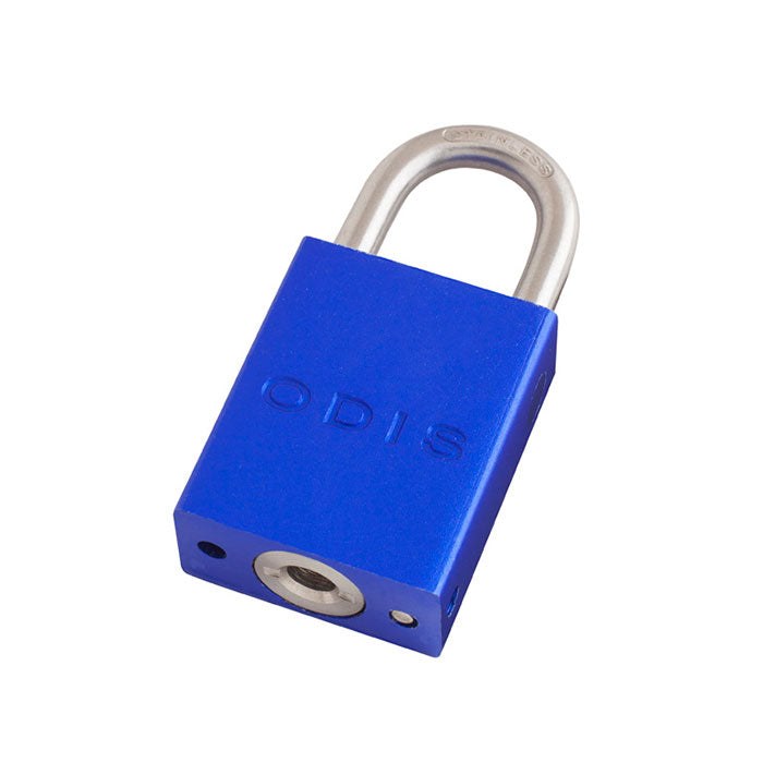 Candado Bloqueo Aluminio Odis 38mm - Azul