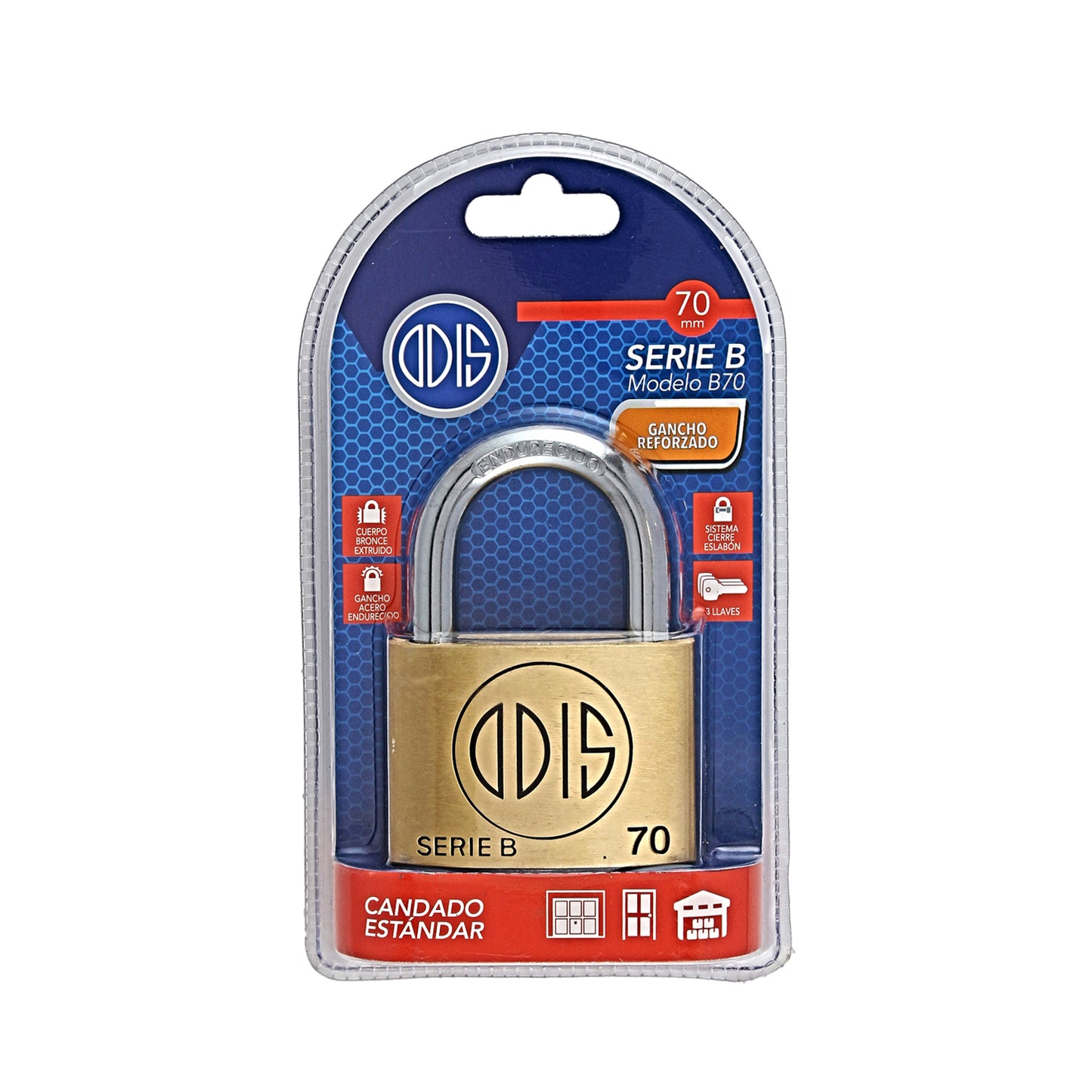 Candado Odis Serie B 70mm