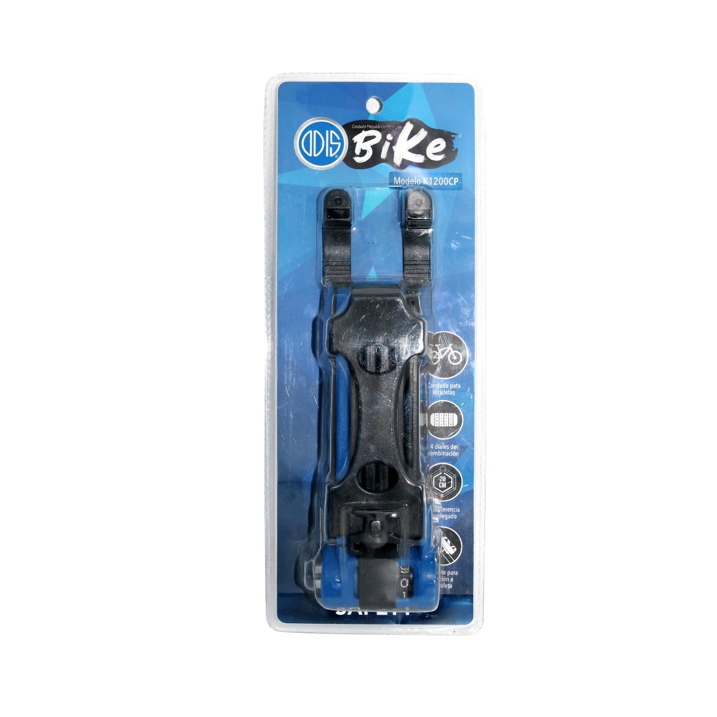 Pack Candado Bicicleta Odis Bike: U Lock Odis Bike K1500 + Plegable K1200CP con clave