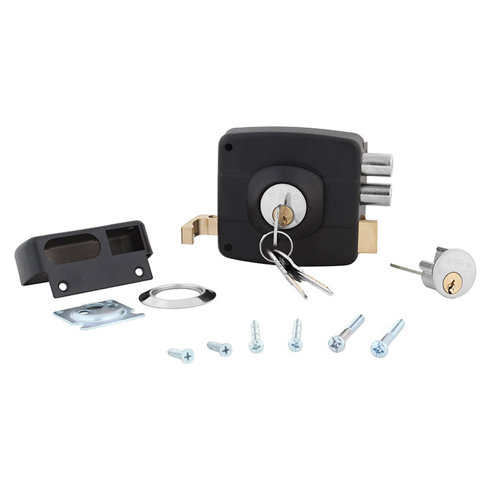 Cerradura Exterior Sobreponer Odis 321 Para Puertas de Madera