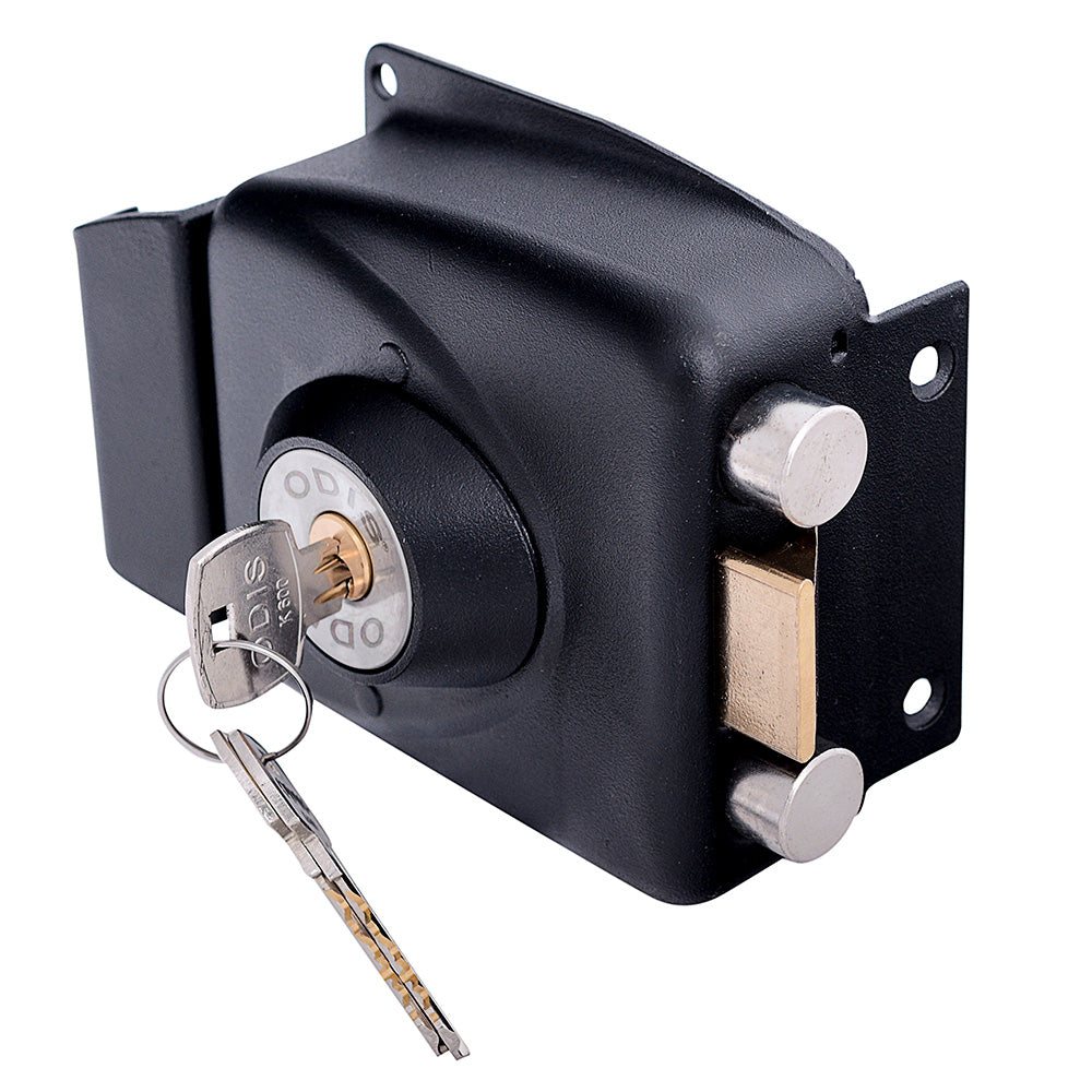 Cerradura Exterior Sobreponer Odis 773 con Caja Metálica para reja o puerta metálica