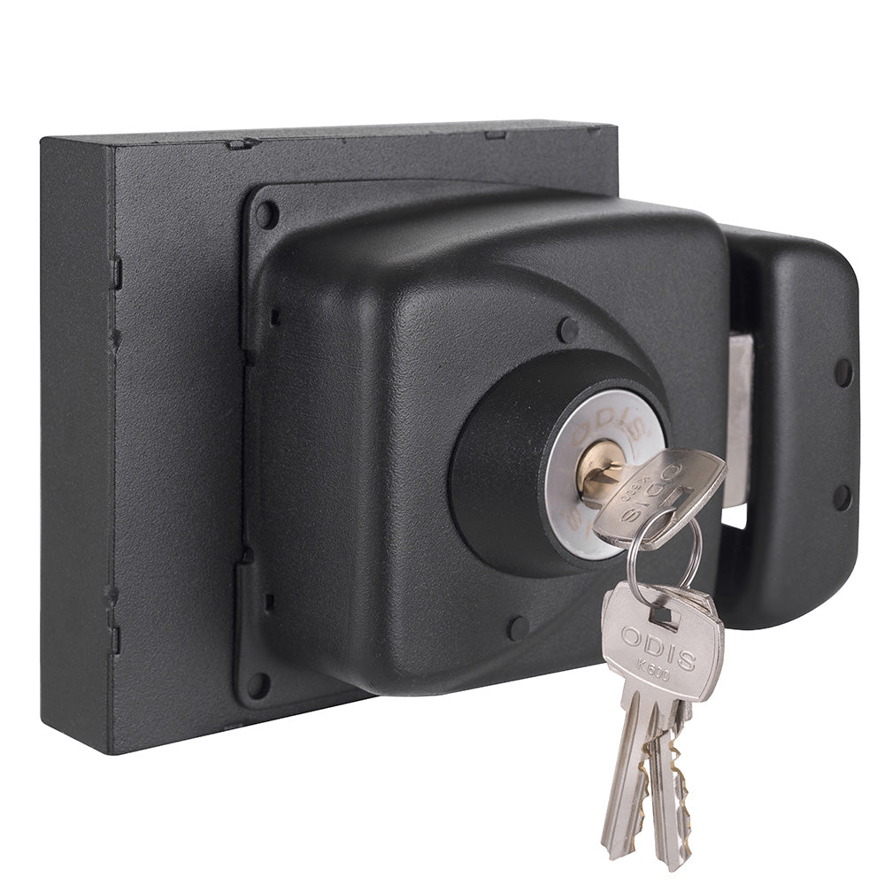Cerradura Exterior Sobreponer Odis 793 con Caja Metálica Puerta Corredera