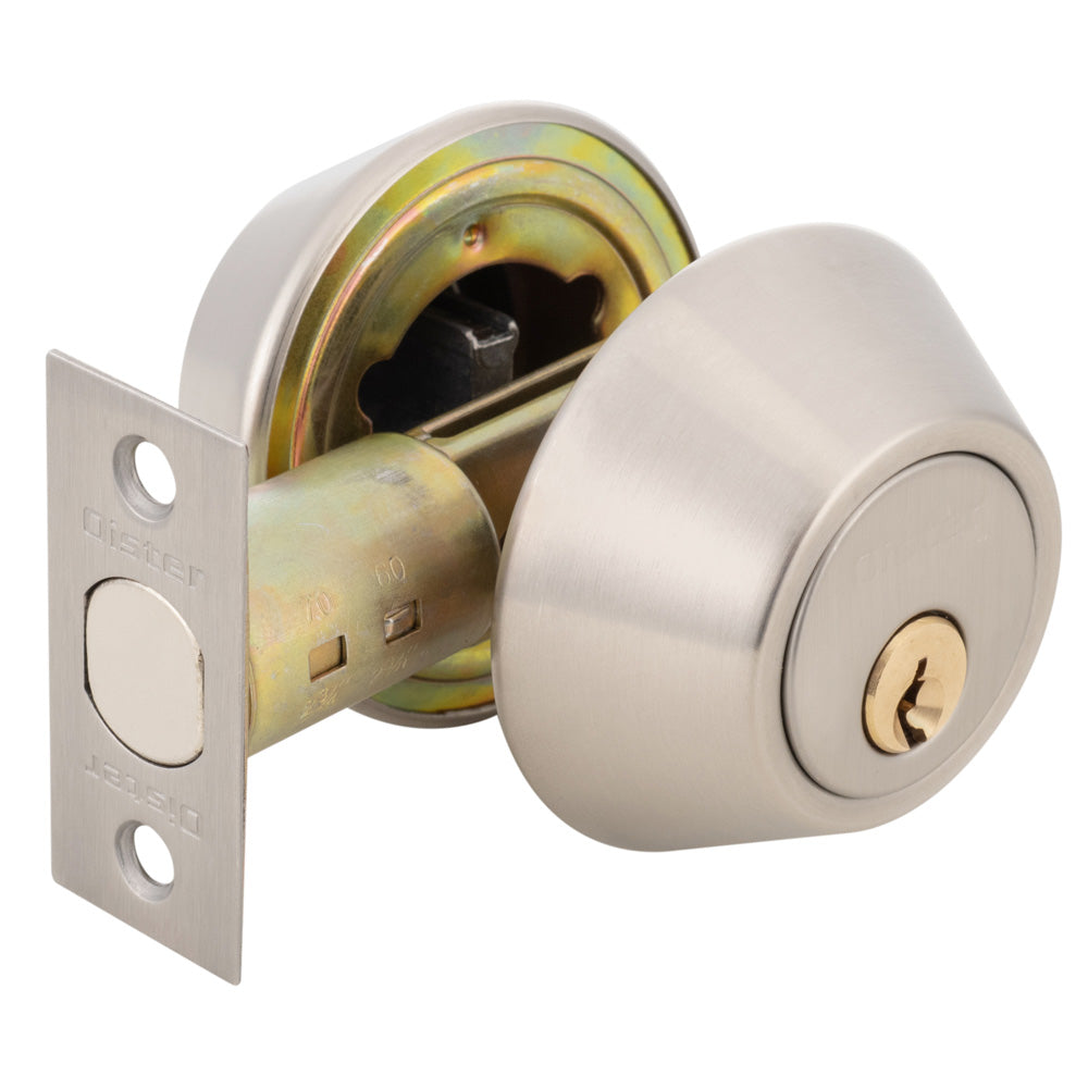 Kit Oister Acceso Plata: Cerradura Cilíndrica Acceso + Cerrojo Llave-Llave