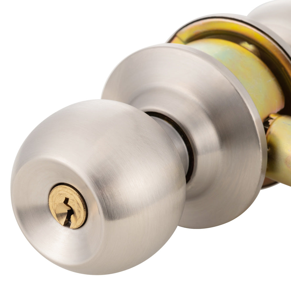 Kit Oister Acceso Plata: Cerradura Cilíndrica Acceso + Cerrojo Llave-Llave