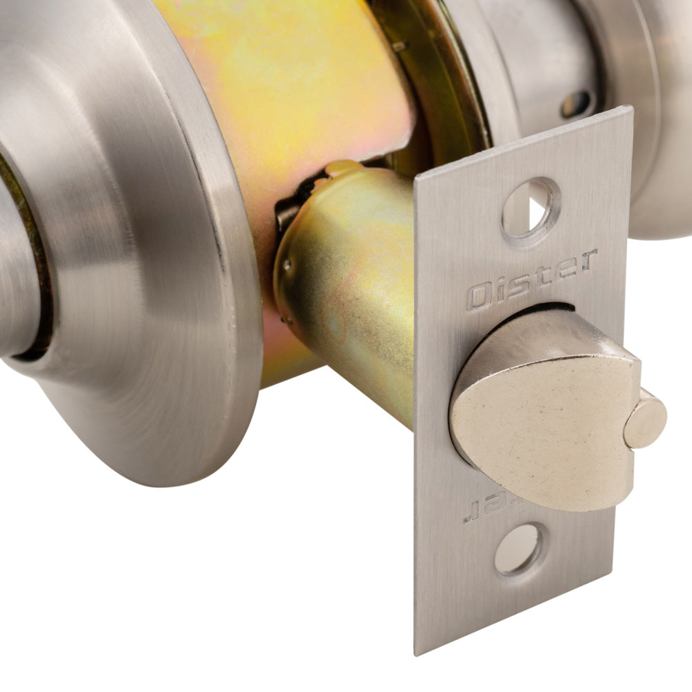 Kit Oister Acceso Plata: Cerradura Cilíndrica Acceso + Cerrojo Llave-Llave