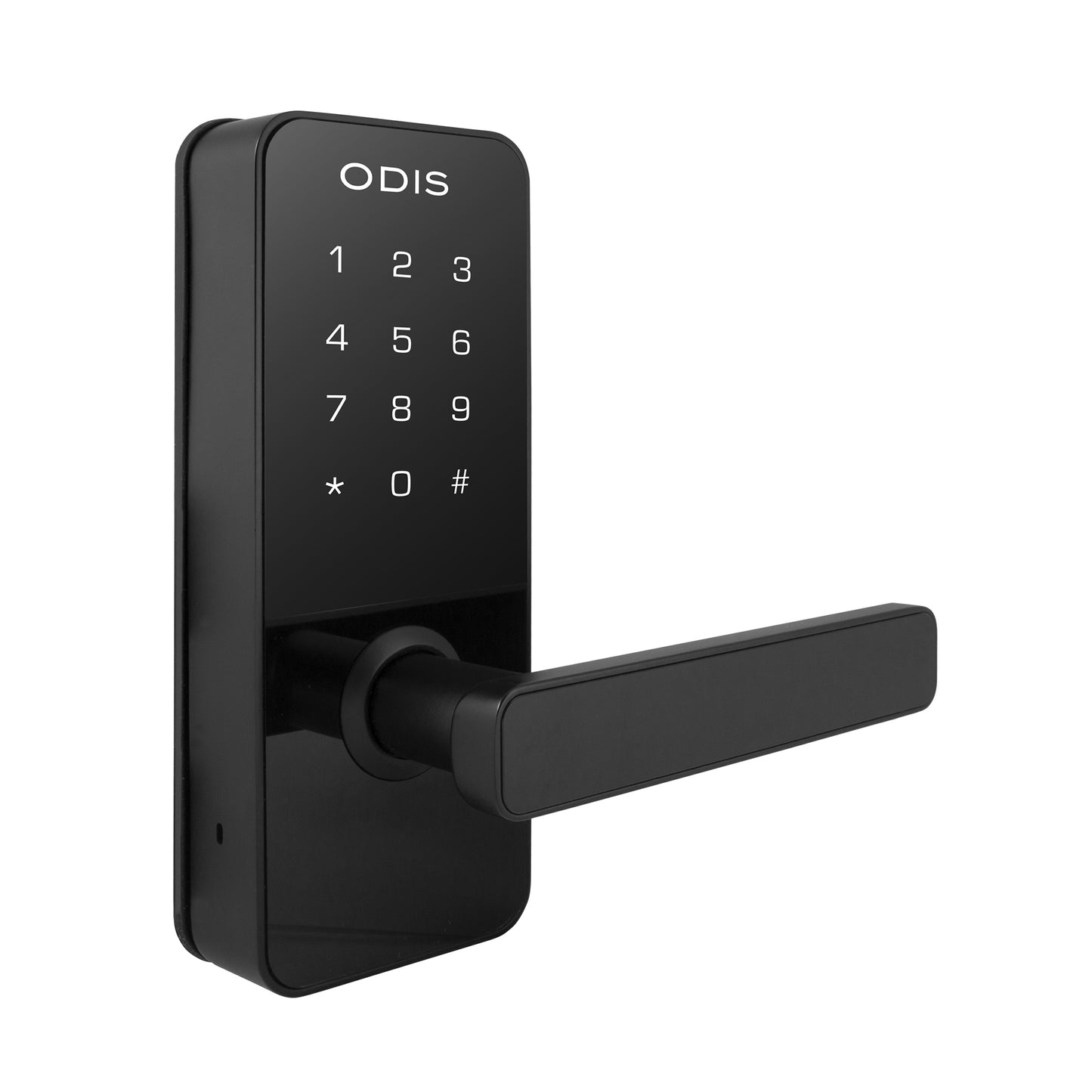 Cerradura Digital Odis 7700 Con Picaporte Manilla Reversible - Negro