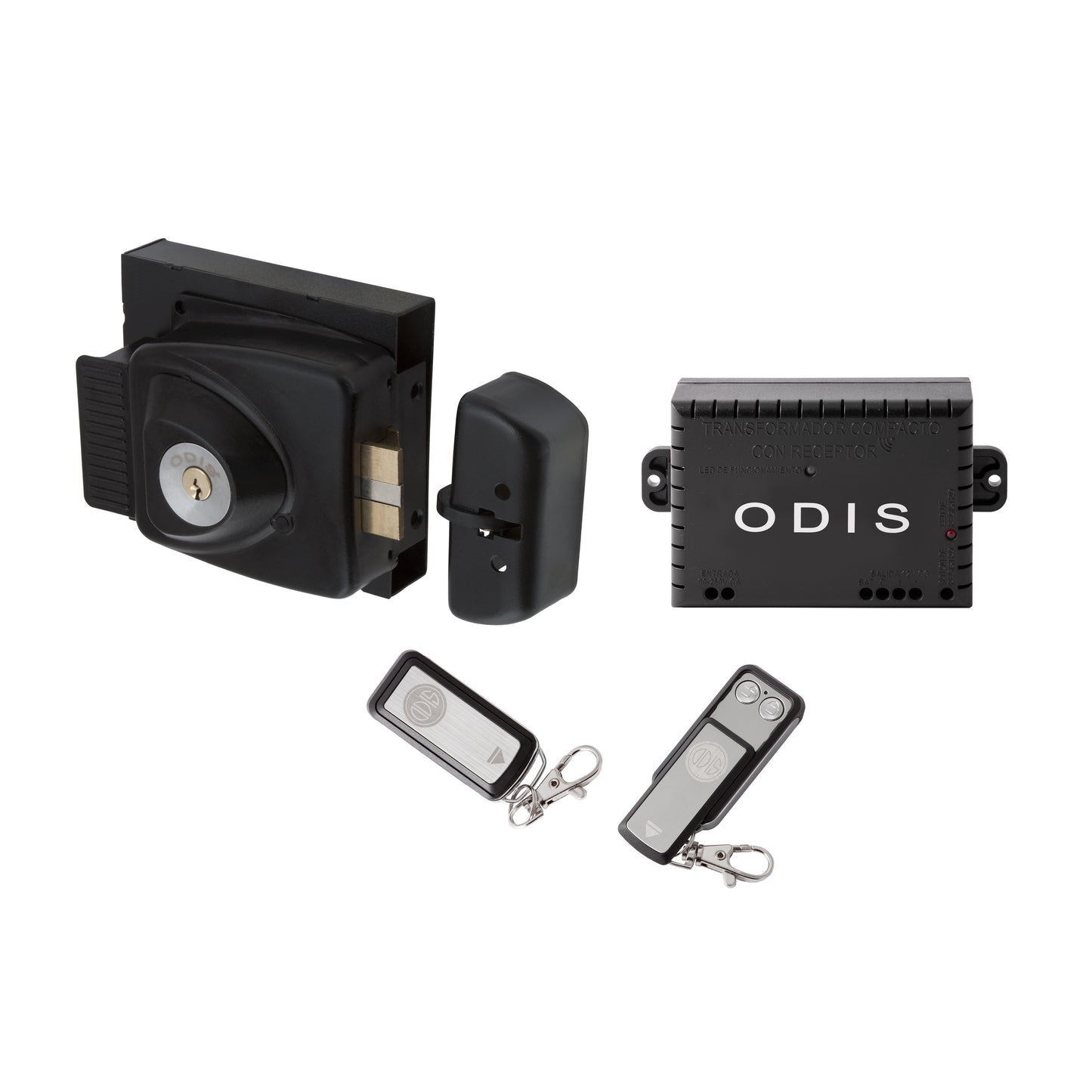 Kit Odis Eléctrico Completo: Cerradura Exterior Sobreponer Eléctrica 783 + Transformador + 2 Controles