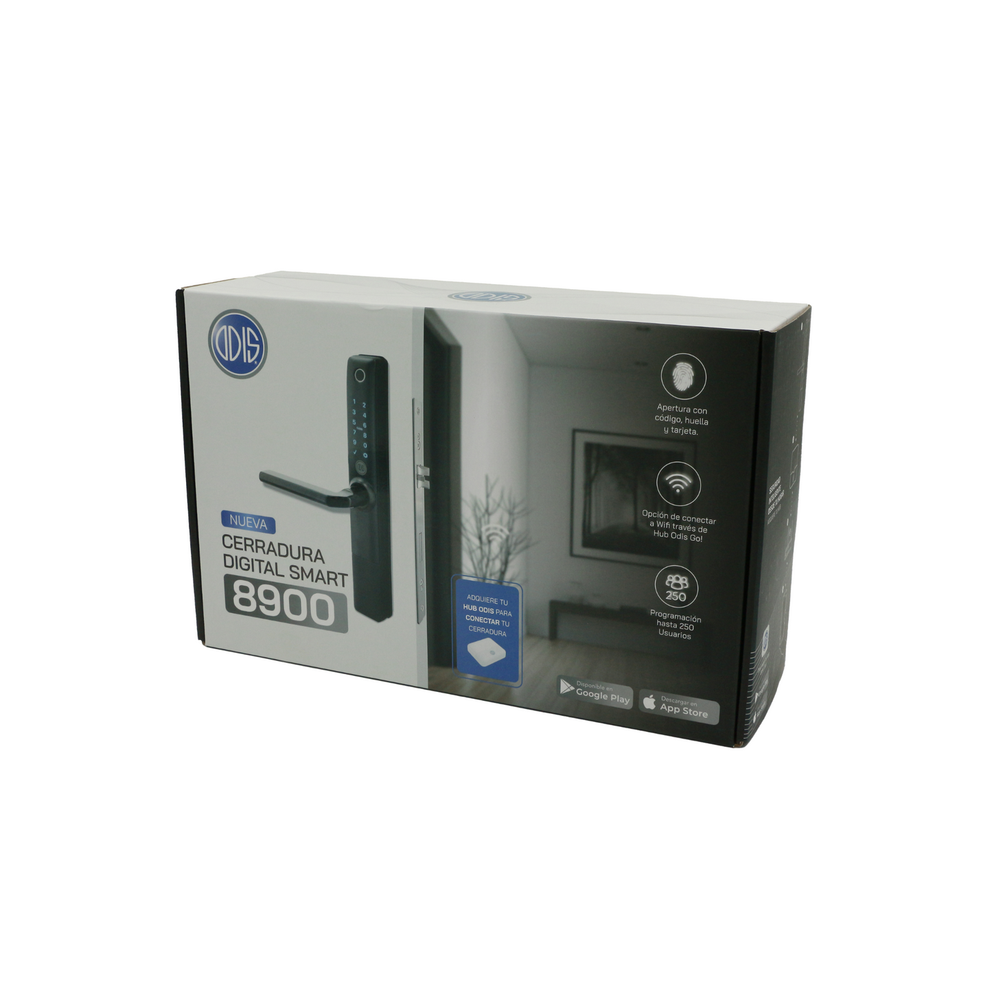 Cerradura Digital Inteligente ODIS SMART 8900 + Hub conectable a Wifi