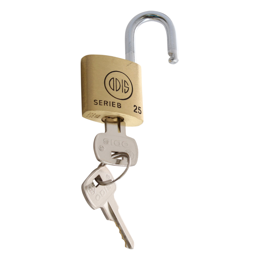 Pack 2 Candados Odis Serie B 25mm - Llaves Iguales