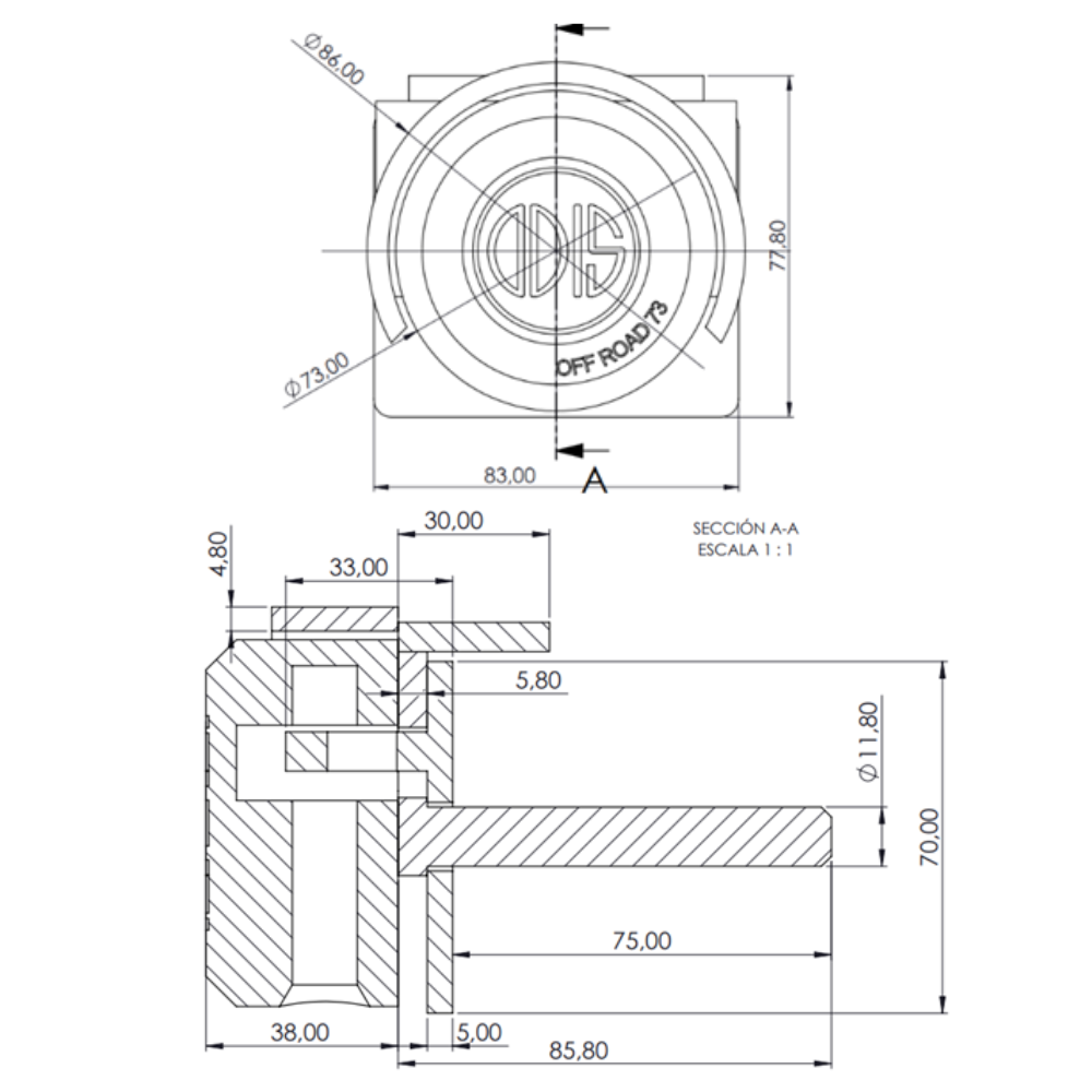 Repuesto Candado Vanlock Odis Off Road 73 para Cortina Enrollable de Aluminio