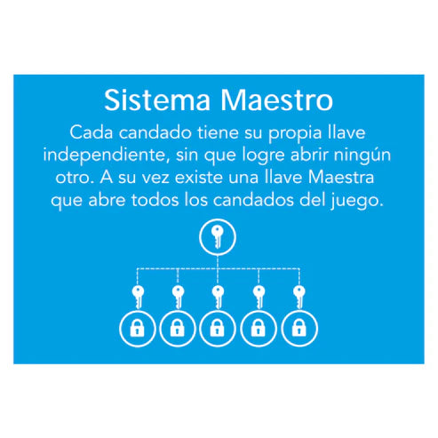 Pack 6 Candados Odis 560 60mm - Llave maestra - Servicio Amaestrado