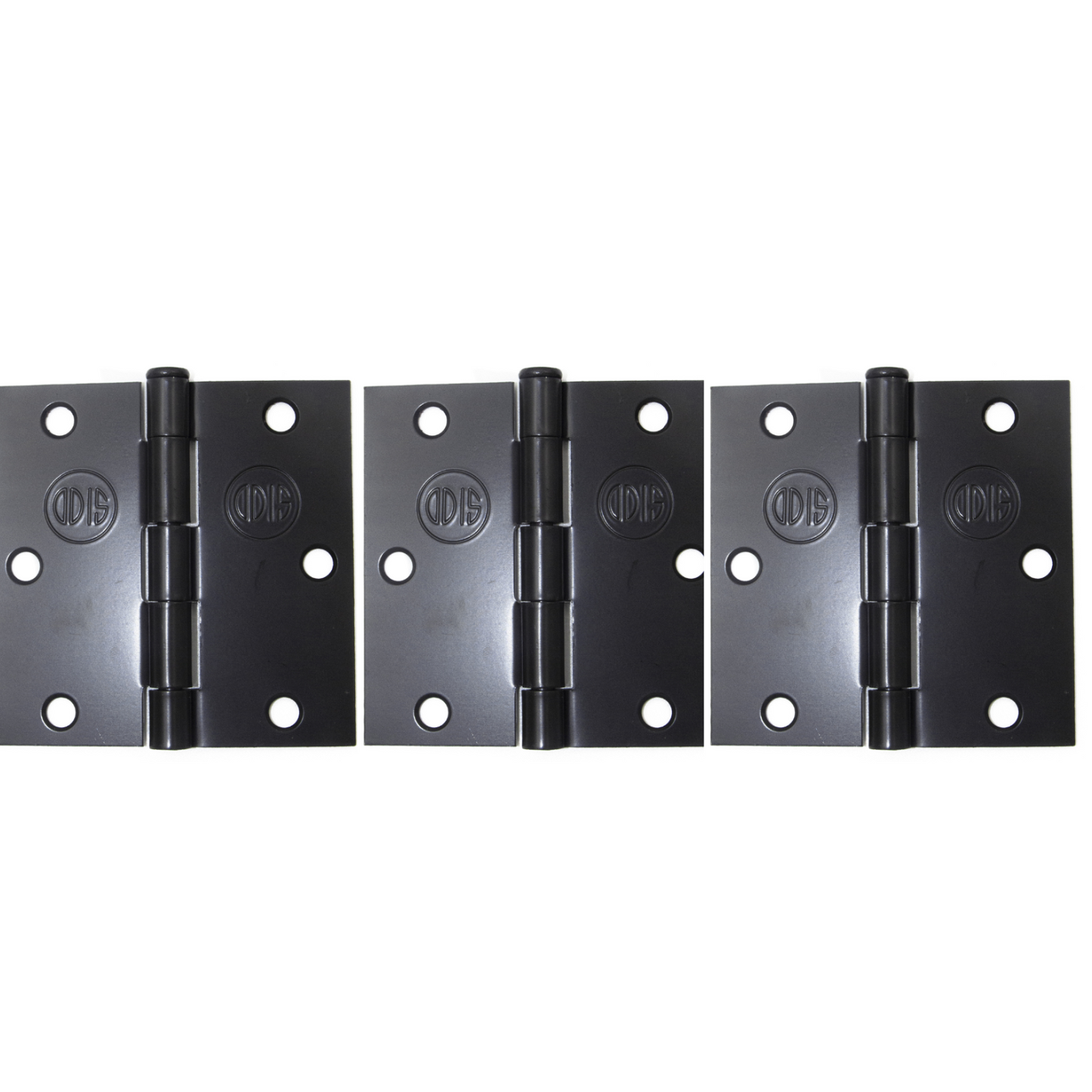 Pack 3 Bisagra Acero Odis 3,5”×3,5”×2,0mm - Negro