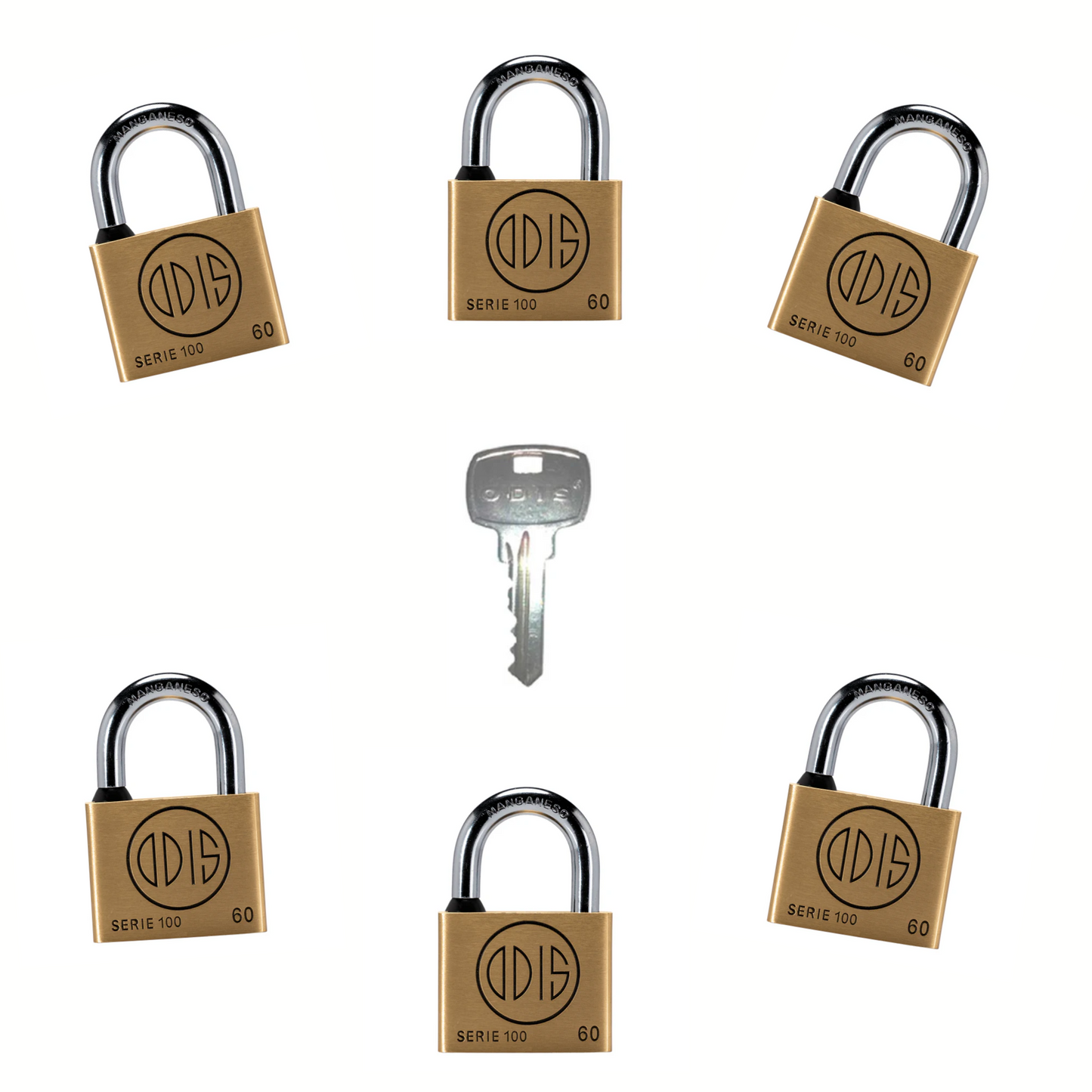 Pack De 6 Candado Amaestrado 160 - Entrega Inmediata