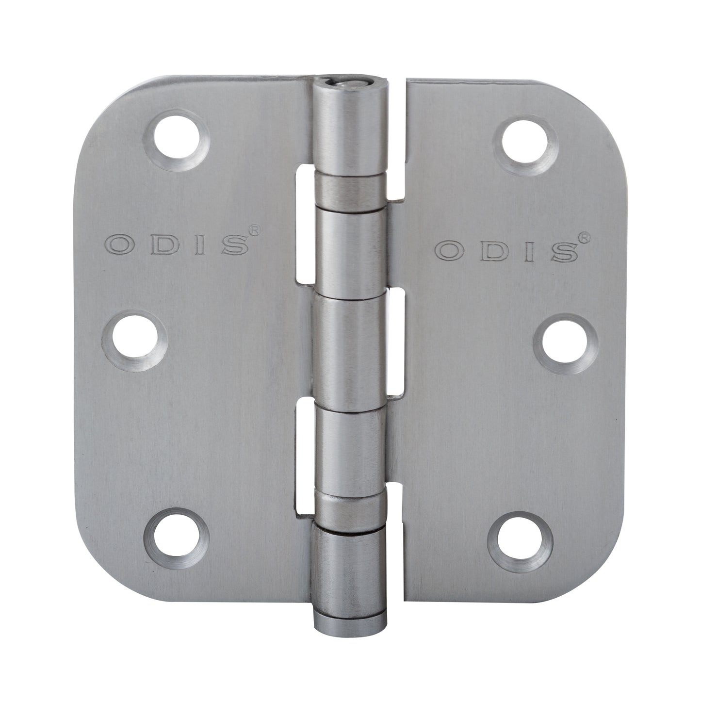 Pack 2 Bisagras Acero Odis 3''x3''x2.0mm Canto Redondo - Plata