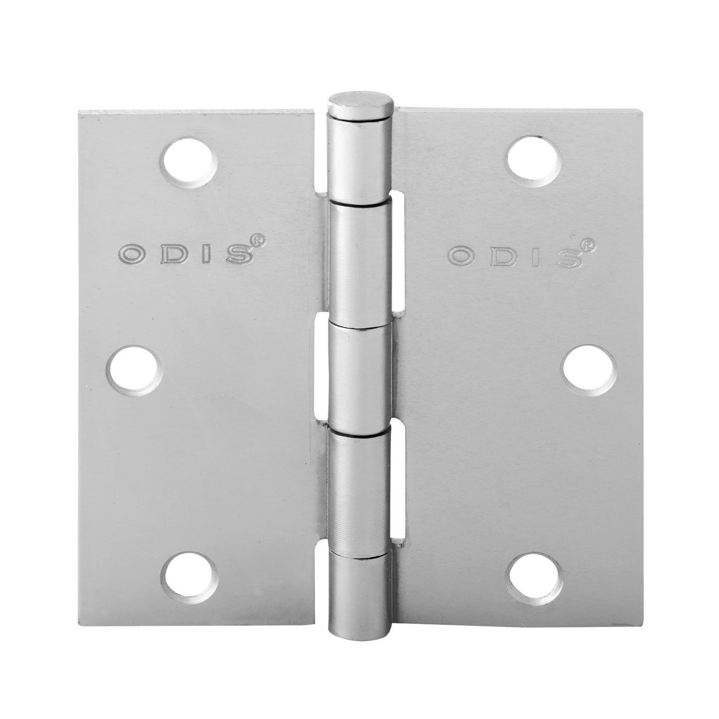 Pack 2 Bisagras Acero Odis 3”x3”x2.0mm Canto Recto - Plata