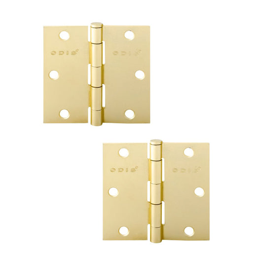 Pack 2 Bisagras Acero Odis 3”×3”×2,0mm - Bronce