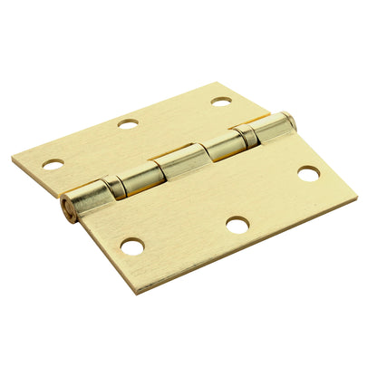 Pack 3 Bisagras Fierro Odis Con Rodamiento 3,5"x3,5"x2,2 mm canto recto - Bronce