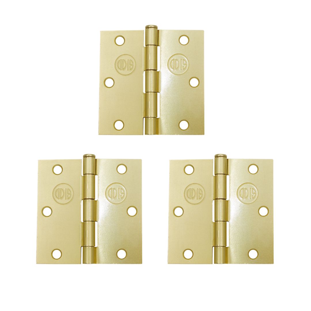 Pack 3 Bisagra Acero Odis 3,5”×3,5”×2,0mm - Bronce