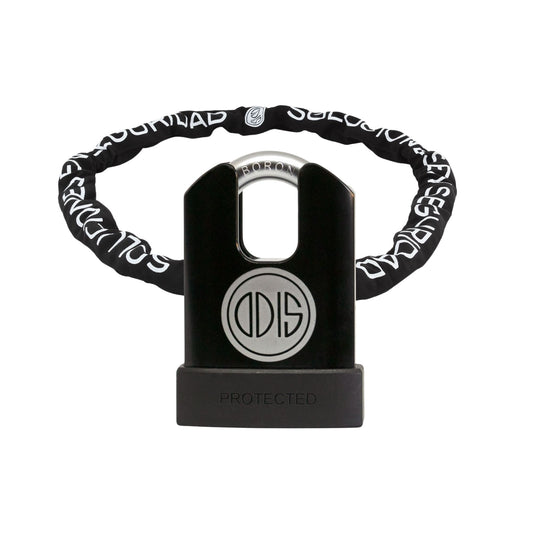 Kit Máxima Seguridad Odis: Candado M60S Protected 63mm + Cadena Off Road 10mm x 110cm