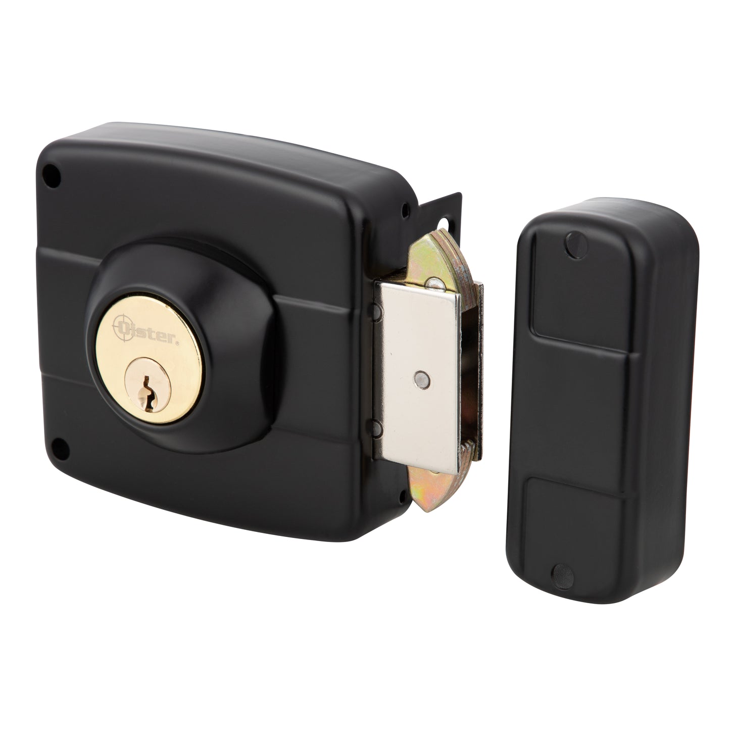 Cerradura Exterior Sobreponer Oister 112 con Caja Metálica para portones y correderas