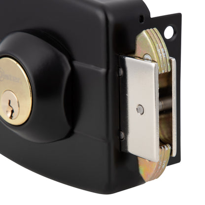 Cerradura Exterior Sobreponer Oister 112 con Caja Metálica para portones y correderas