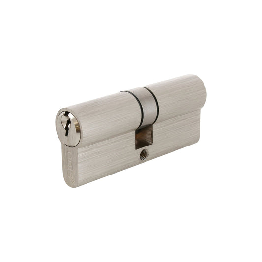 Cilindro Odis Llave-Llave Estándar 70mm Plata Satinado 6 Combinaciones