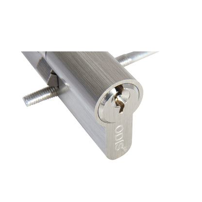 Cilindro Odis Llave-Llave Estándar 70mm Plata Satinado 6 Combinaciones