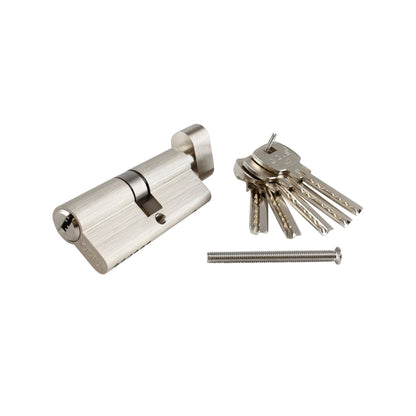 Cilindro Odis Llave-Seguro Punto 70mm (35-35) 6 Combinaciones Plata