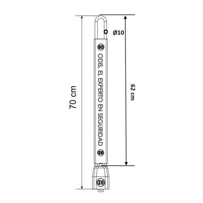 Traba volante vehículo para cinturón Odis W4200