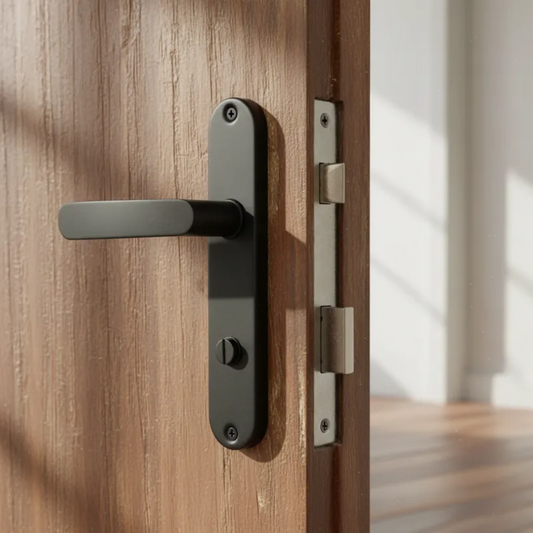 Cerradura Embutir Odis Simona 7040 Baño - Negro