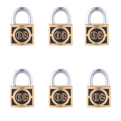 Pack 6 Candados Odis 350 50mm - Llave maestra - Servicio Amaestrado - Entrega Inmediata