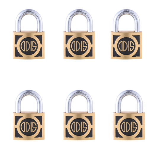 Pack 6 Candados Odis 350 50mm - Llave maestra - Servicio Amaestrado - Entrega Inmediata