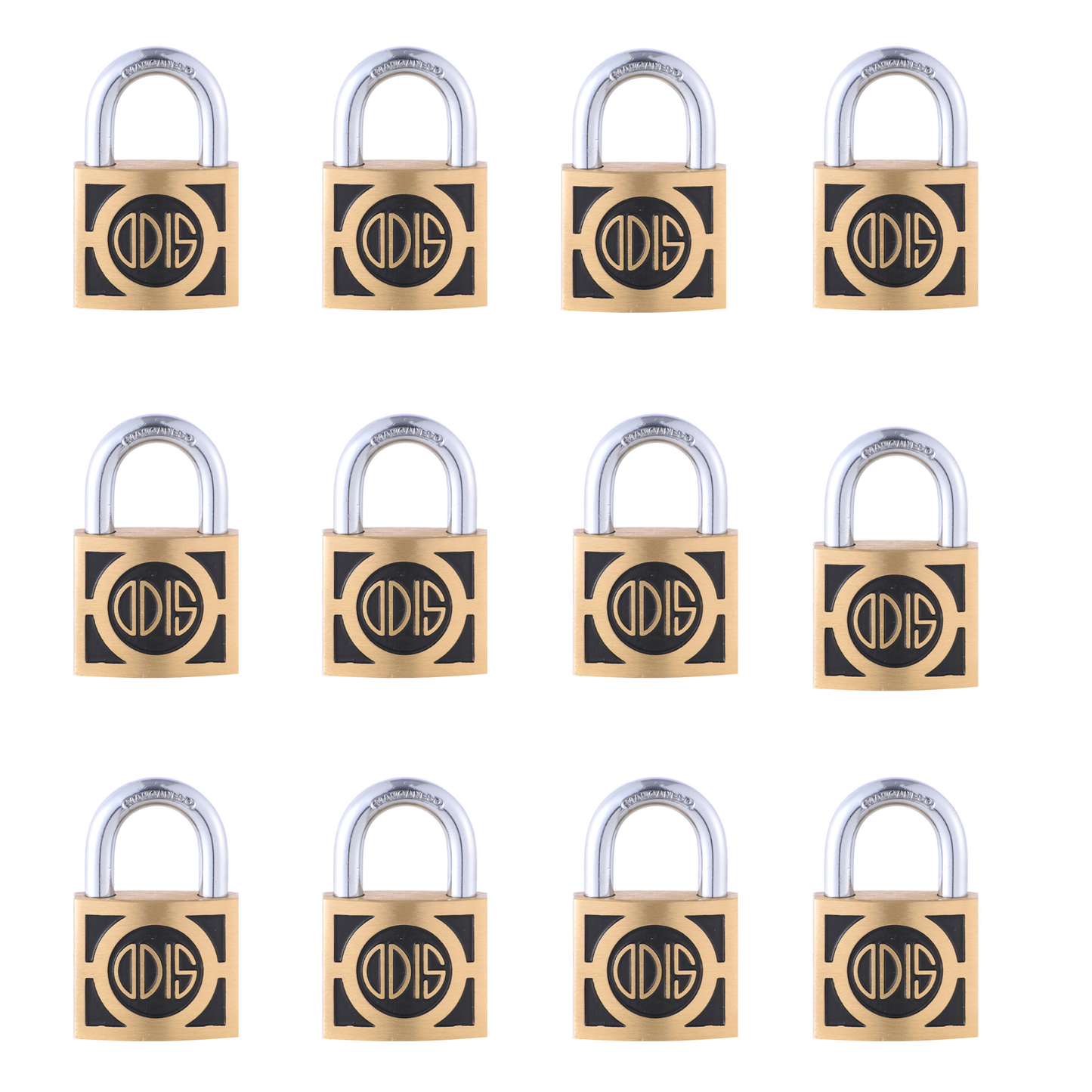 Pack 12 Candados Odis 360 60mm - Llave maestra - Servicio Amaestrado - Entrega Inmediata