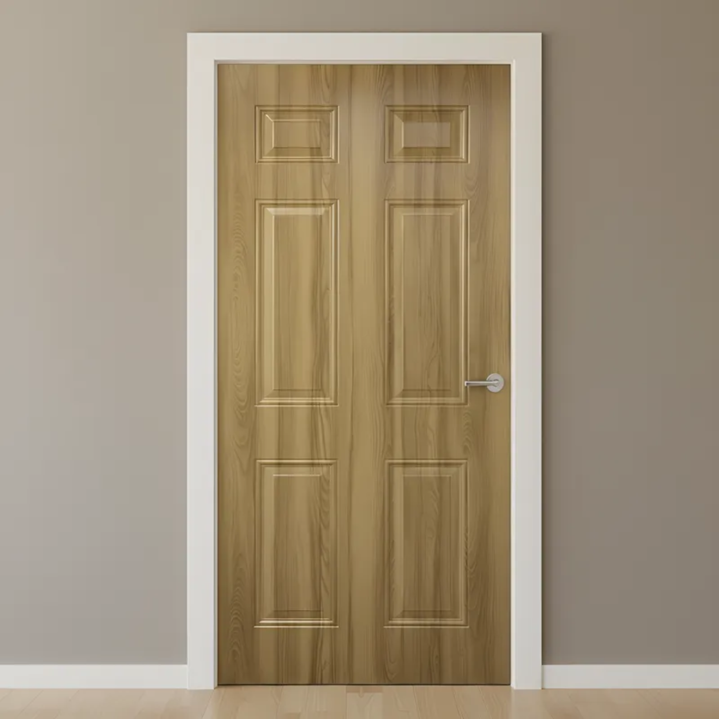 Puerta Residencial Metálica Línea Home Maple 90 x 200 cm