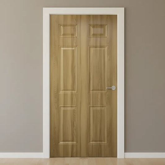 Puerta Residencial Metálica Línea Home Maple 90 x 200 cm