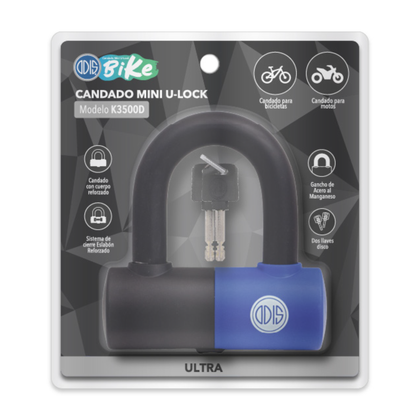 Candado Mini U-Lock K3500D